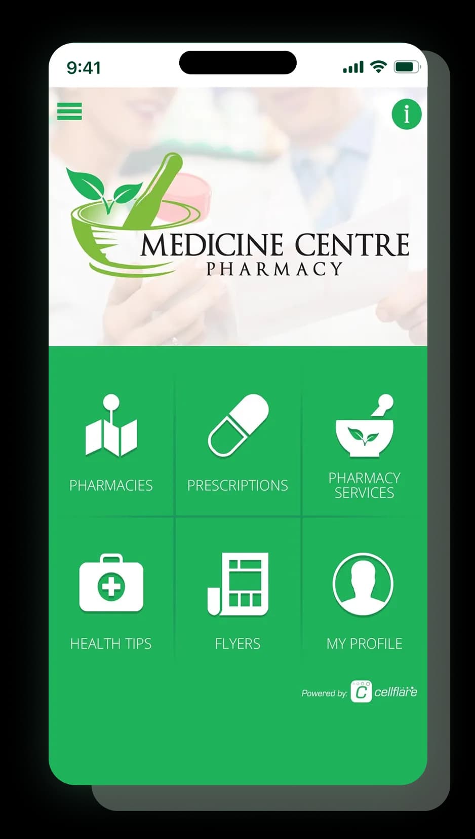 Medicine Centre application to refill prescriptions with Fraser Heights Compounding Pharmacy